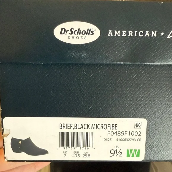 Dr. Scholl's 9.5 Brief Black Microfiber Ankle Bootie Boots - Picture 3 of 10